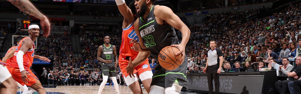  戈贝尔两双加五盖帽森林狼大胜雷霆巩固排名  